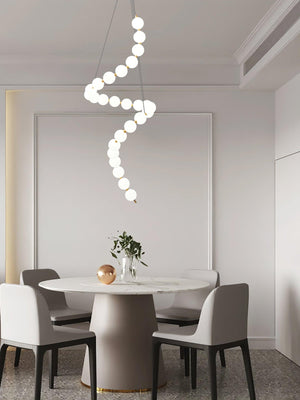 Glass Pearl Necklace Chandelier - view 8