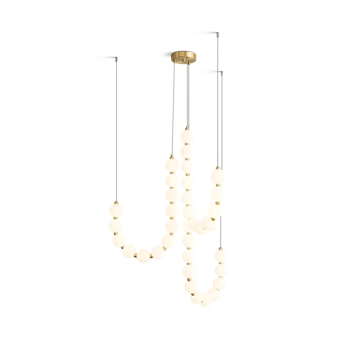 Glass Pearl Necklace Chandelier - view 54