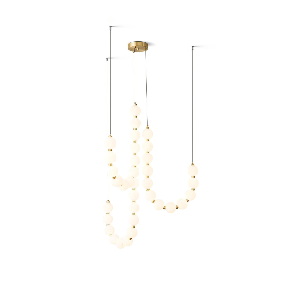 Glass Pearl Necklace Chandelier - view 42