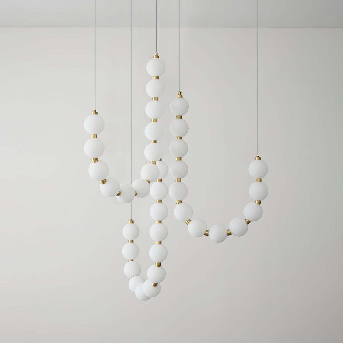 Glass Pearl Necklace Chandelier - view 9
