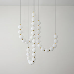 Glass Pearl Necklace Chandelier - view 9