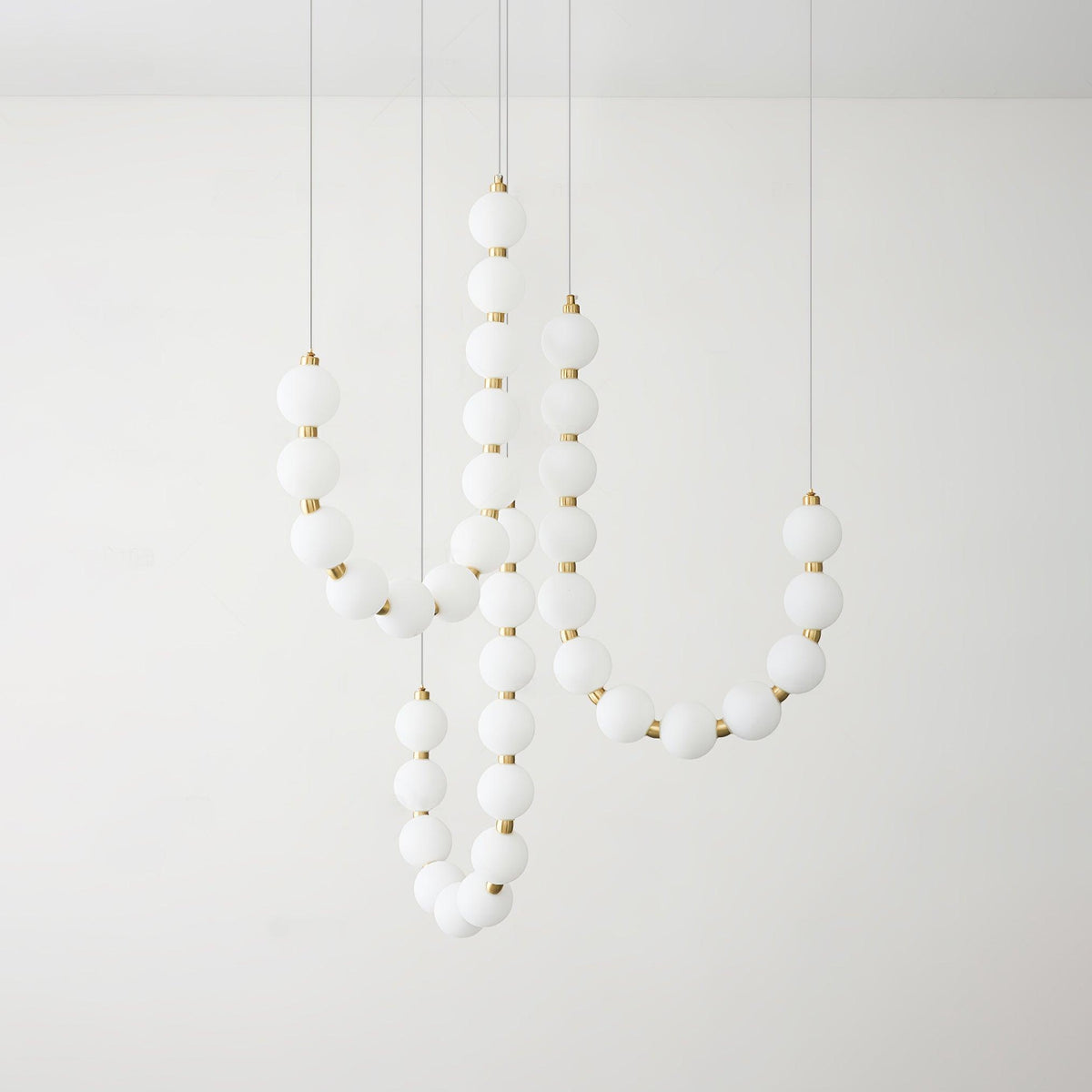 Glass Pearl Necklace Chandelier - view 10
