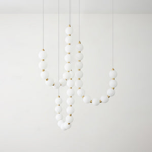Glass Pearl Necklace Chandelier - view 10