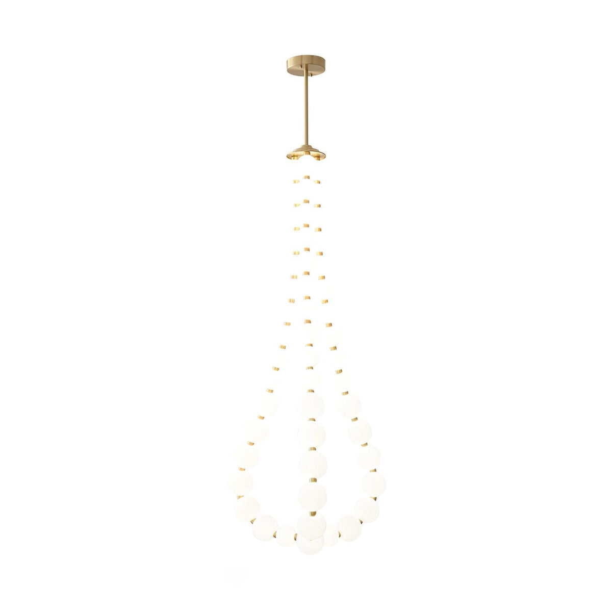 Glass Pearl Necklace Chandelier - view 11