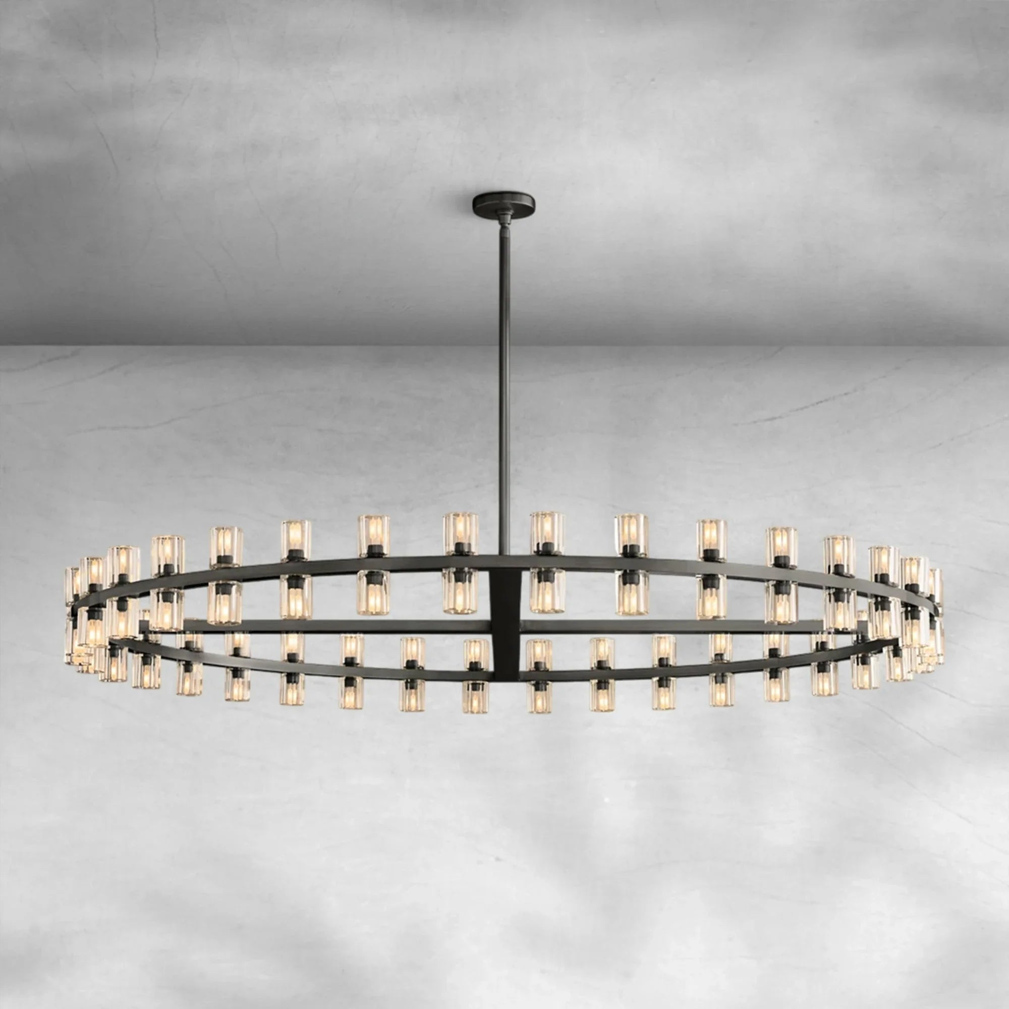 Auraline Crystal Round Chandelier 60"