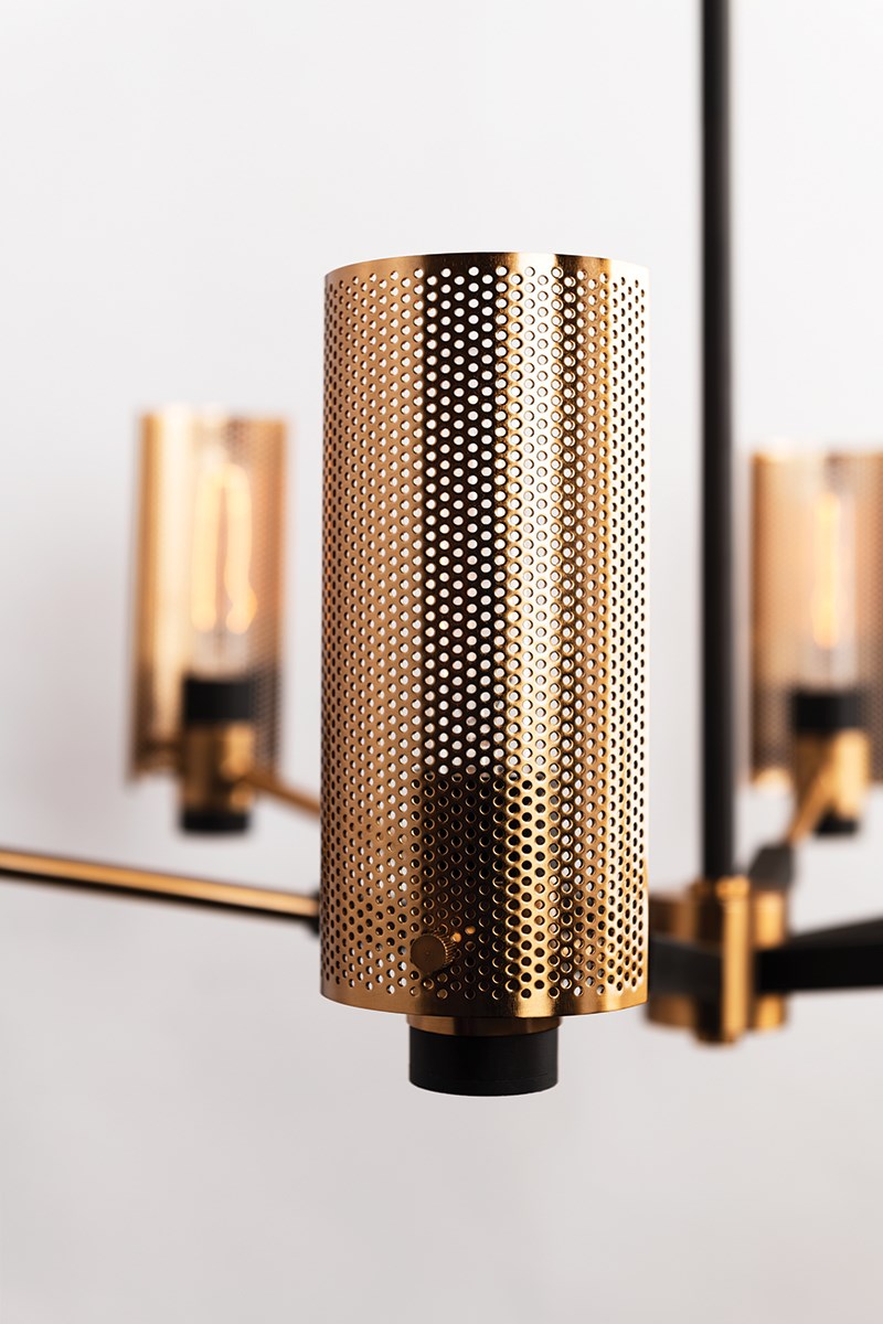 Eternity Modern Brass Chandelier 2 Sizes - view 5