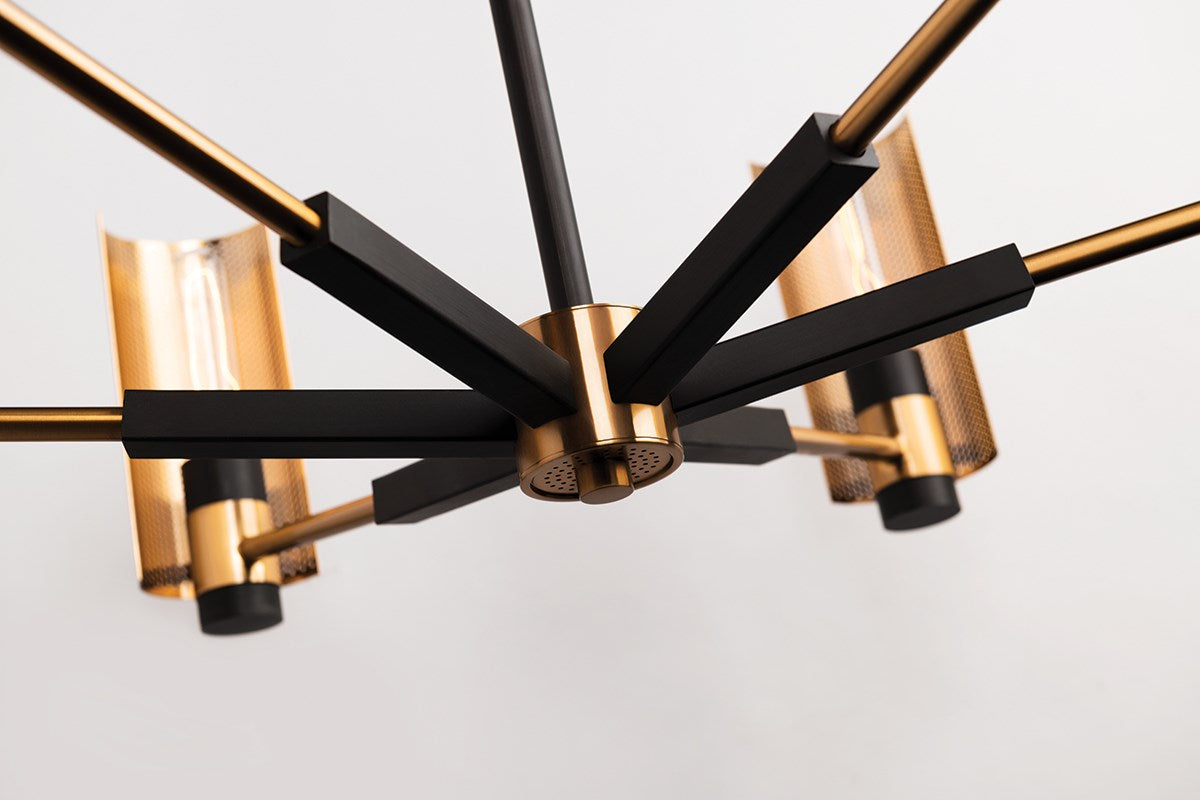 Eternity Modern Brass Chandelier 2 Sizes - view 4