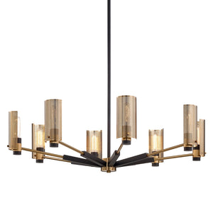 Eternity Modern Brass Chandelier 2 Sizes - view 2