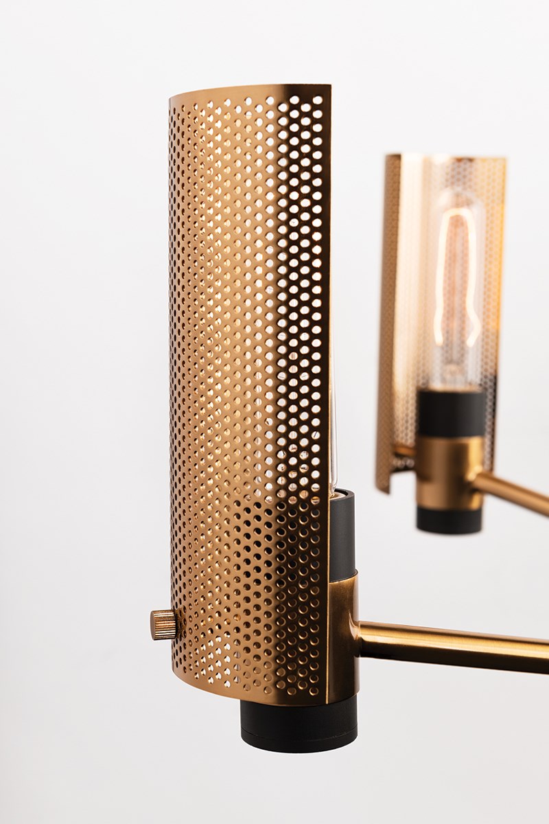 Eternity Modern Brass Chandelier 2 Sizes - view 7