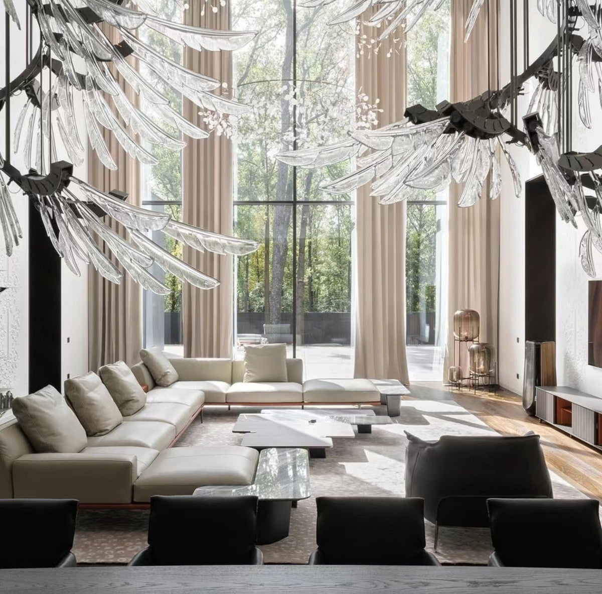 Galaxy Plumage Ascent Crystal Chandelier - view 10