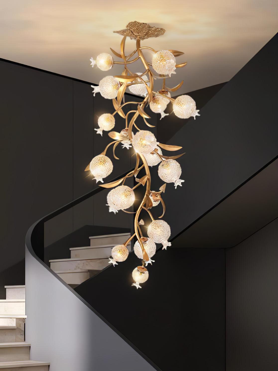 Pomegranate Brass Branch Chandelier - view 15