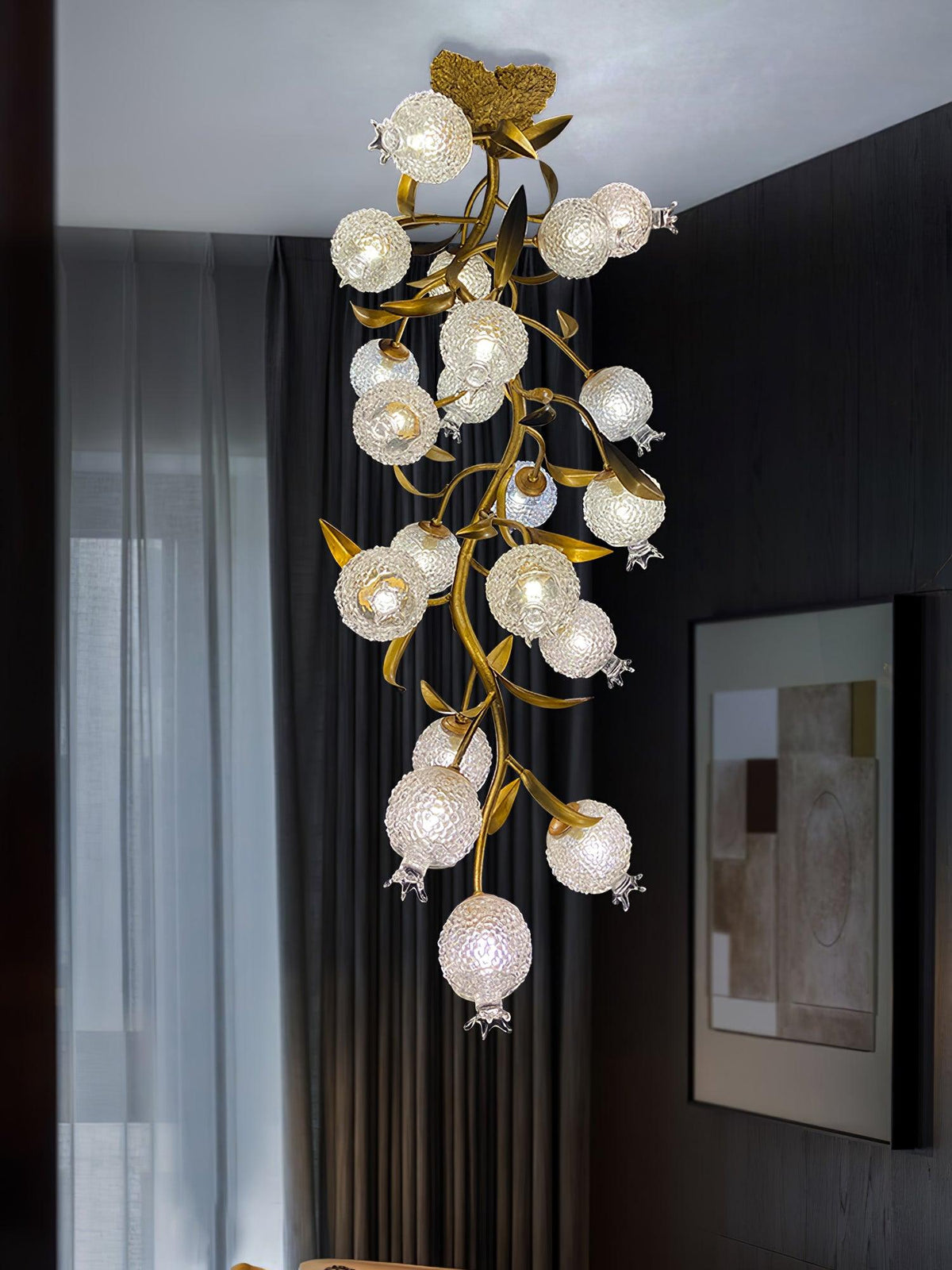 Pomegranate Brass Branch Chandelier - view 16