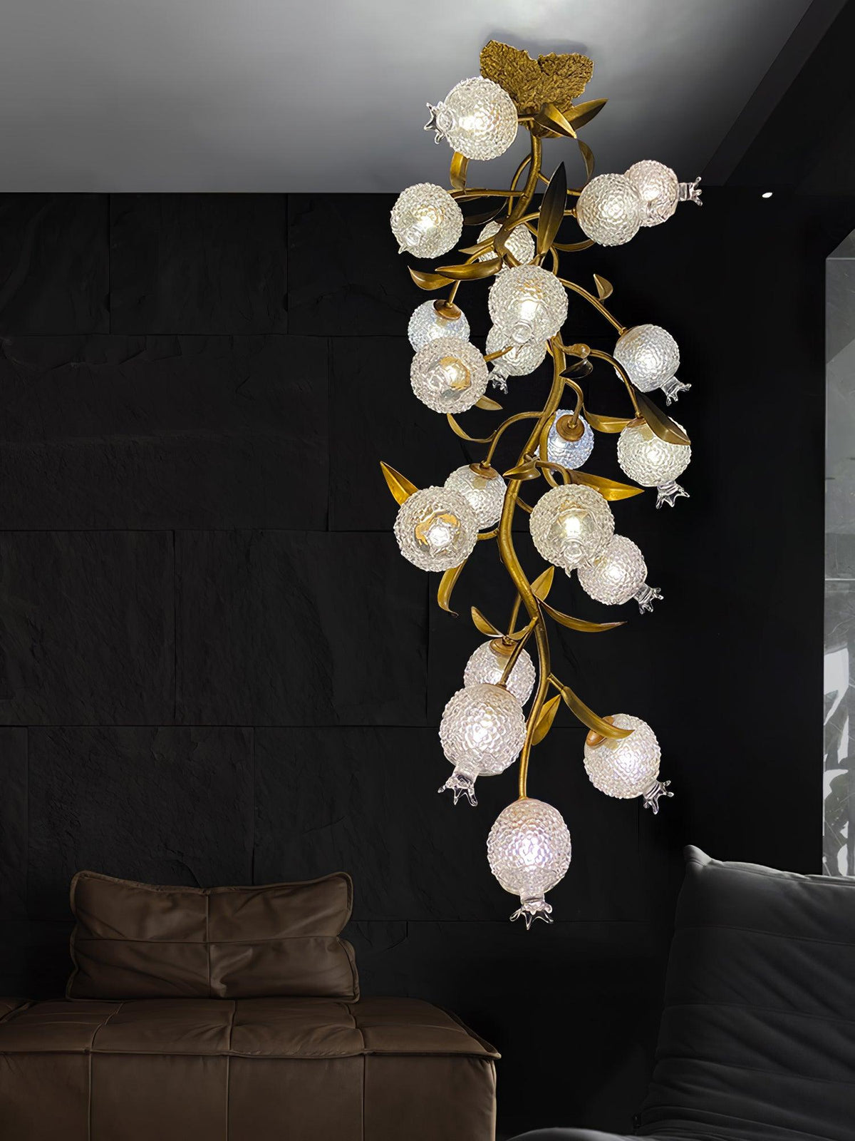 Pomegranate Brass Branch Chandelier - view 18
