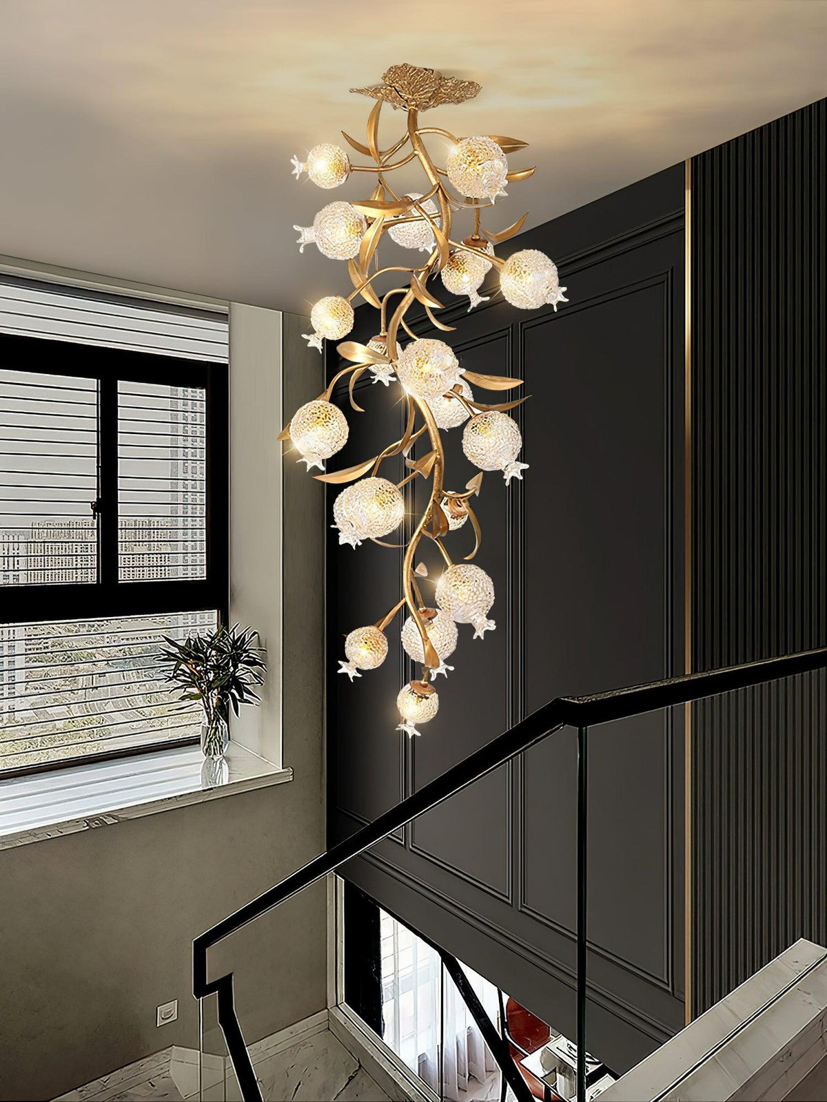 Pomegranate Brass Branch Chandelier - view 19