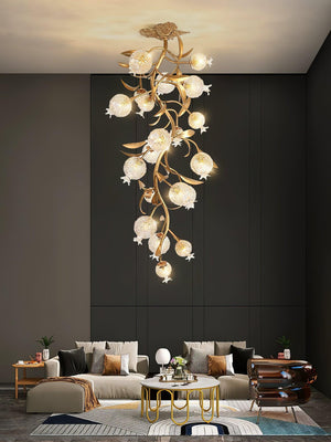 Pomegranate Brass Branch Chandelier - view 5