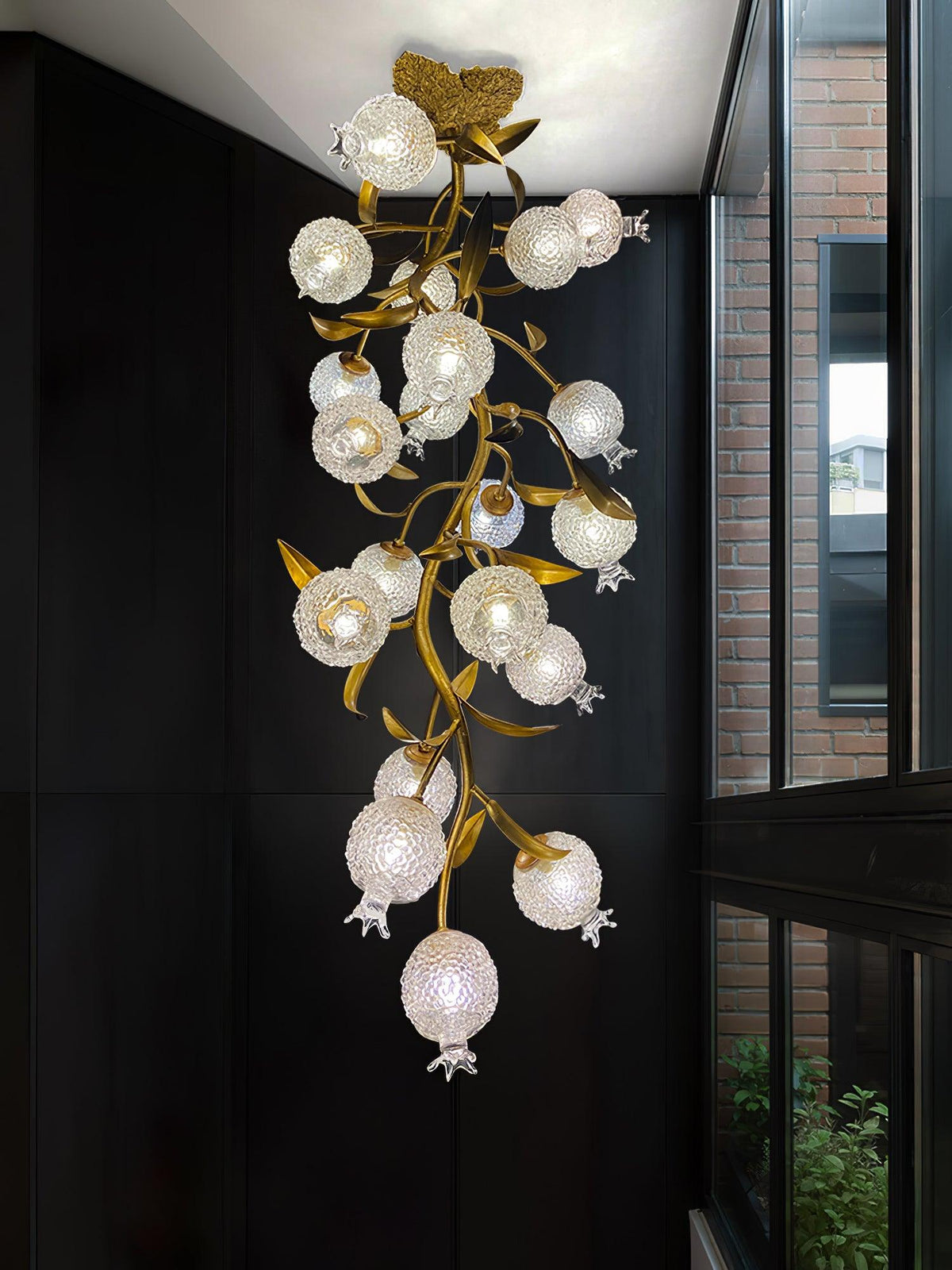 Pomegranate Brass Branch Chandelier - view 6