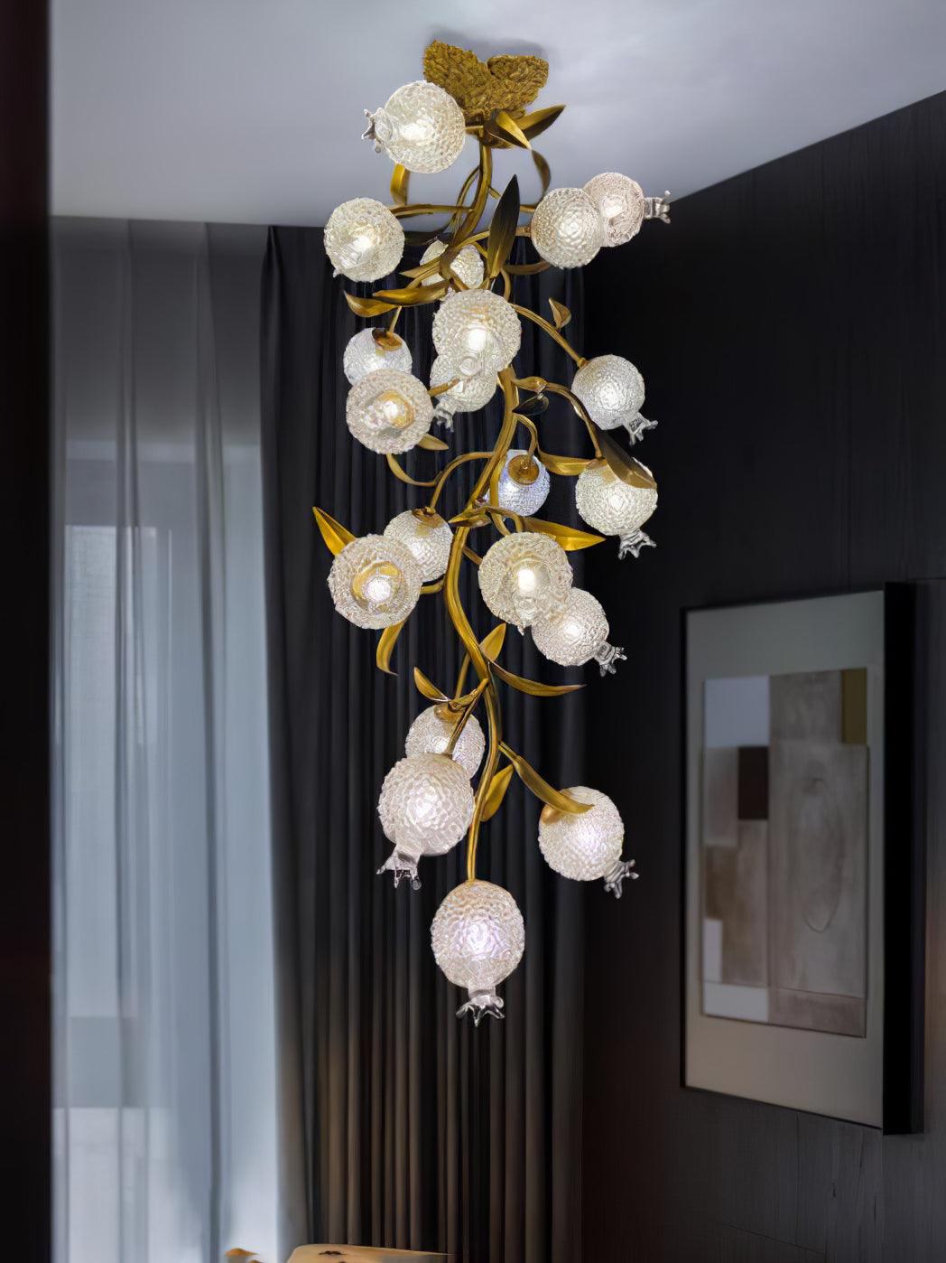 Pomegranate Brass Branch Chandelier - view 9