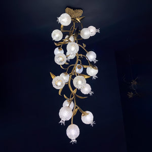 Pomegranate Brass Branch Chandelier - view 11