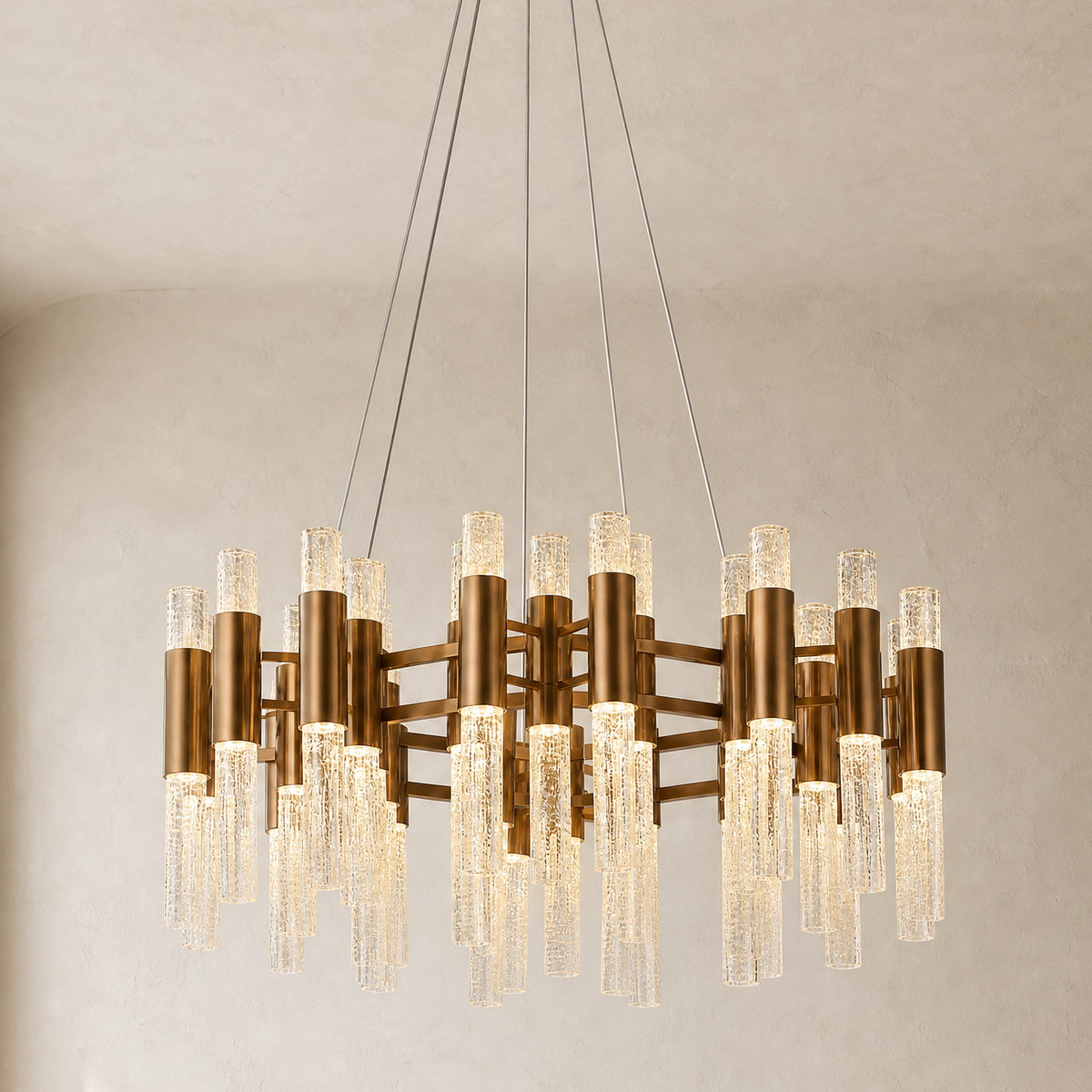 Brass Chandelier - view 2