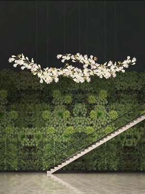 Porcelain Linear Gold Chandelier - view 4