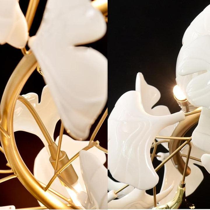 Porcelain Linear Gold Chandelier - view 8