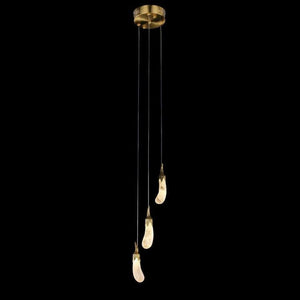 Primary Contemporary Rock Crystal Eggplant Pendant Chandelier - view 6
