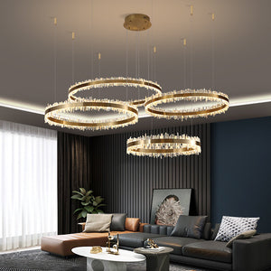 Primary Crystal Rings Chandelier - view 3