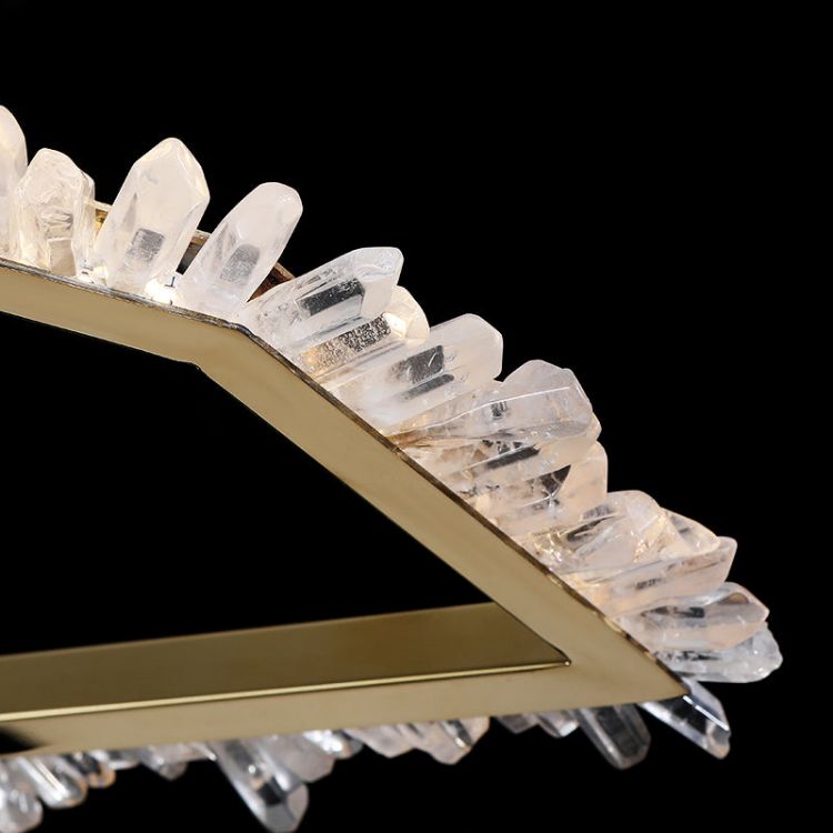 Primary Irregular Modern Living Room Rock Crystal Chandelier - view 4
