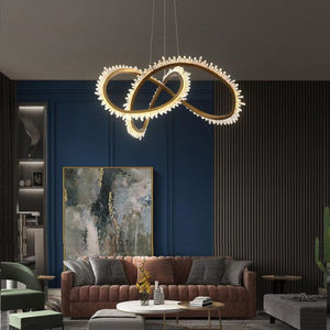 Modern Living Room Rock Crystal Chandelier