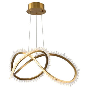 Modern Living Room Rock Crystal Chandelier - view 5