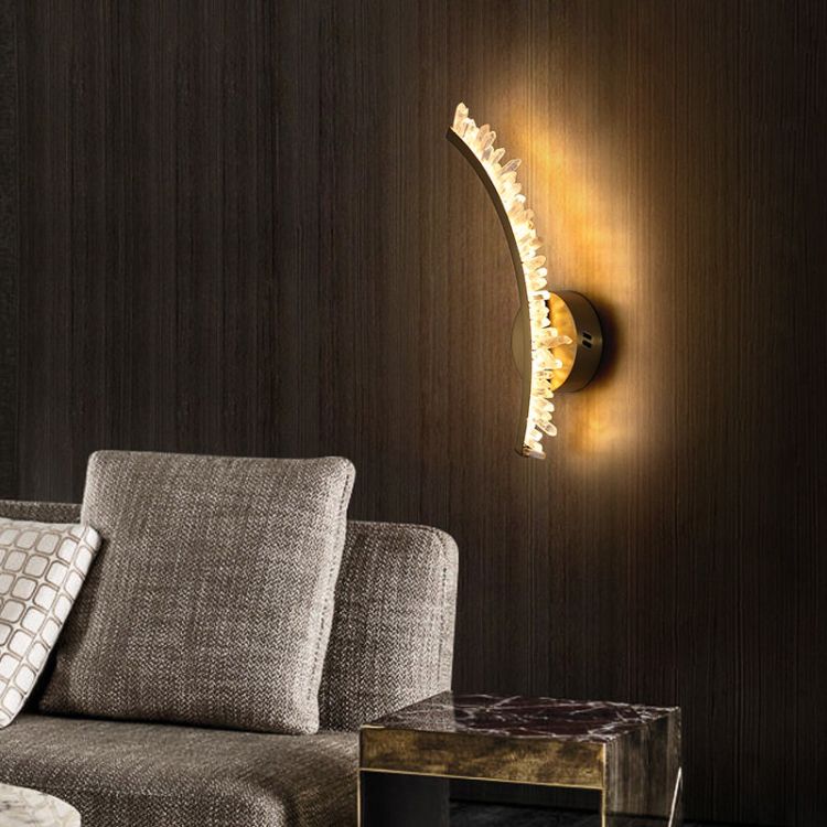 Modern Simple Rock Crystal Sconce, chandelier - view 3