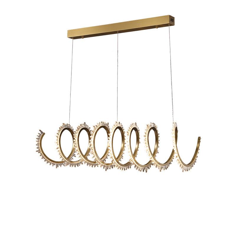 Primary Modern Spiral Crystal Chandelier - view 4
