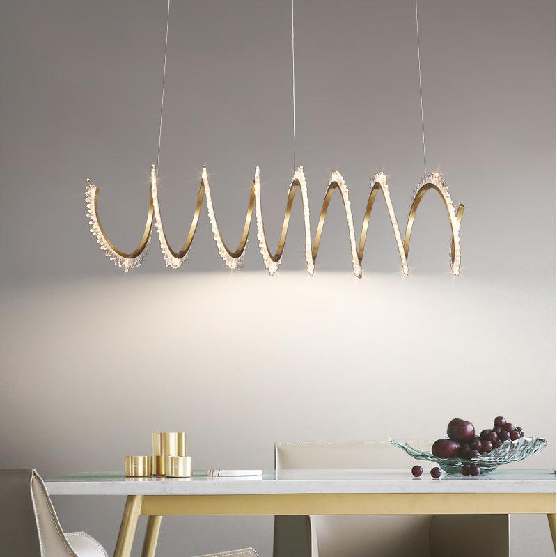 Primary Modern Spiral Crystal Chandelier - view 3
