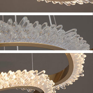 Gina Staircase K9 Crystal Ring Chandelier - view 4