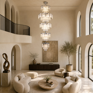 Prismata Crystal Modern Sculptural Ring Chandelier, K9 crystal - view 2
