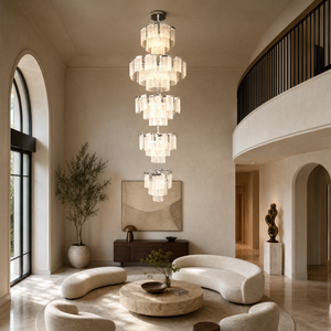 Prismata Crystal Modern Sculptural Ring Chandelier, K9 crystal - view 3