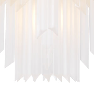 Pulsar Modern Glass Chandelier - Nickel - view 3