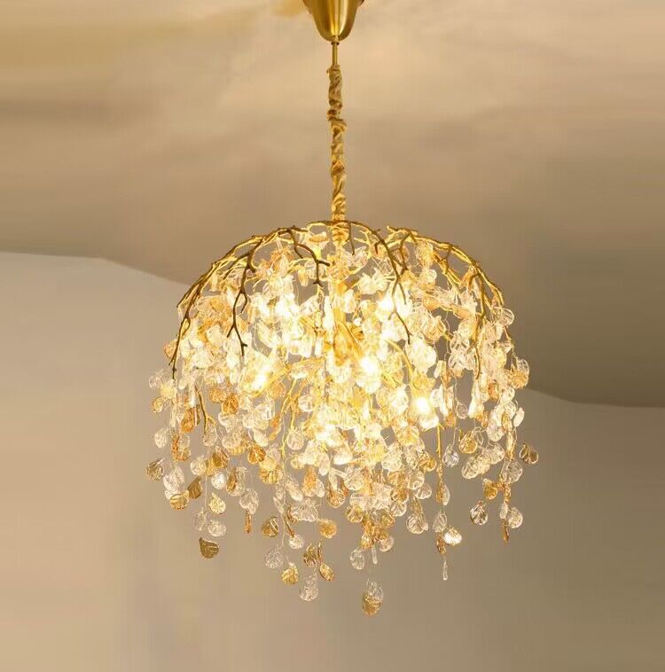 Modern Luxury Leaf Branch Glass Chandelier for Living/Dining Room/Bedroom - view 2