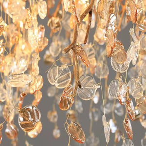 Modern Luxury Leaf Branch Crystal Chandelier Art Copper for Living/Dining Room/Bedroom - view 17
