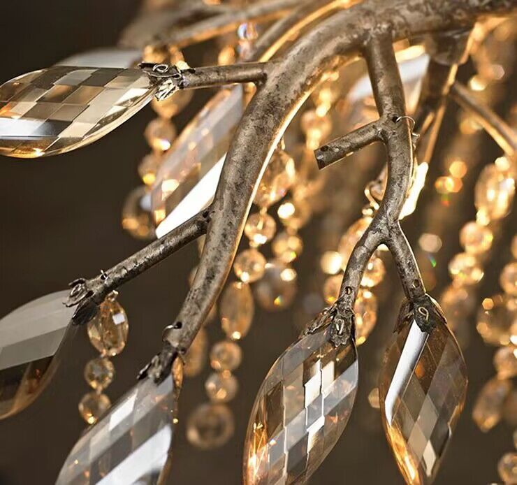 New Luxury Branch Crystal Pendant Chandelier Designer Creative Art Dining Room/Living Room Light Fixture - view 22