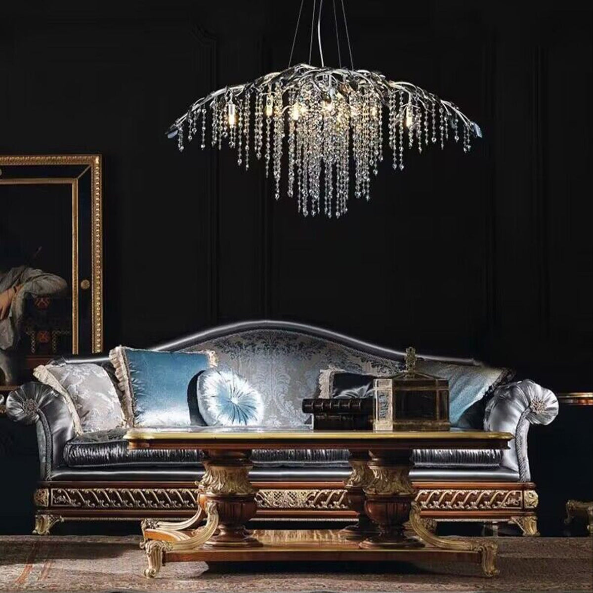 New Luxury Branch Crystal Pendant Chandelier Designer Creative Art Dining Room/Living Room Light Fixture - view 7