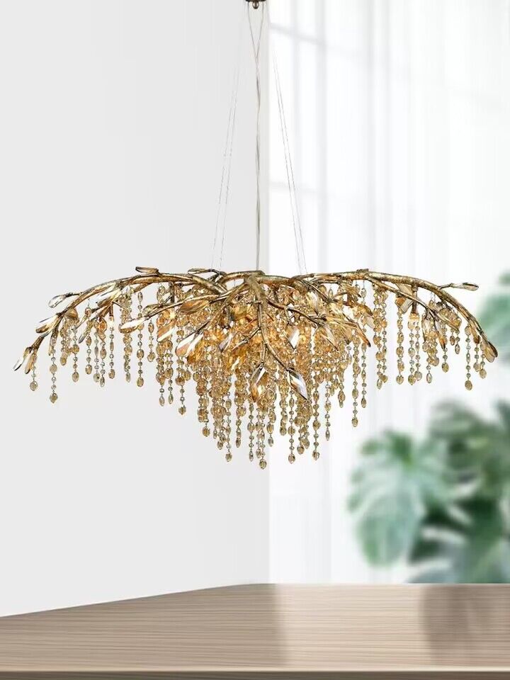 New Luxury Branch Crystal Pendant Chandelier Designer Creative Art Dining Room/Living Room Light Fixture - view 18