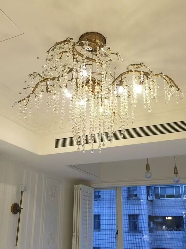 New Luxury Branch Crystal Pendant Chandelier Designer Creative Art Dining Room/Living Room Light Fixture - view 14