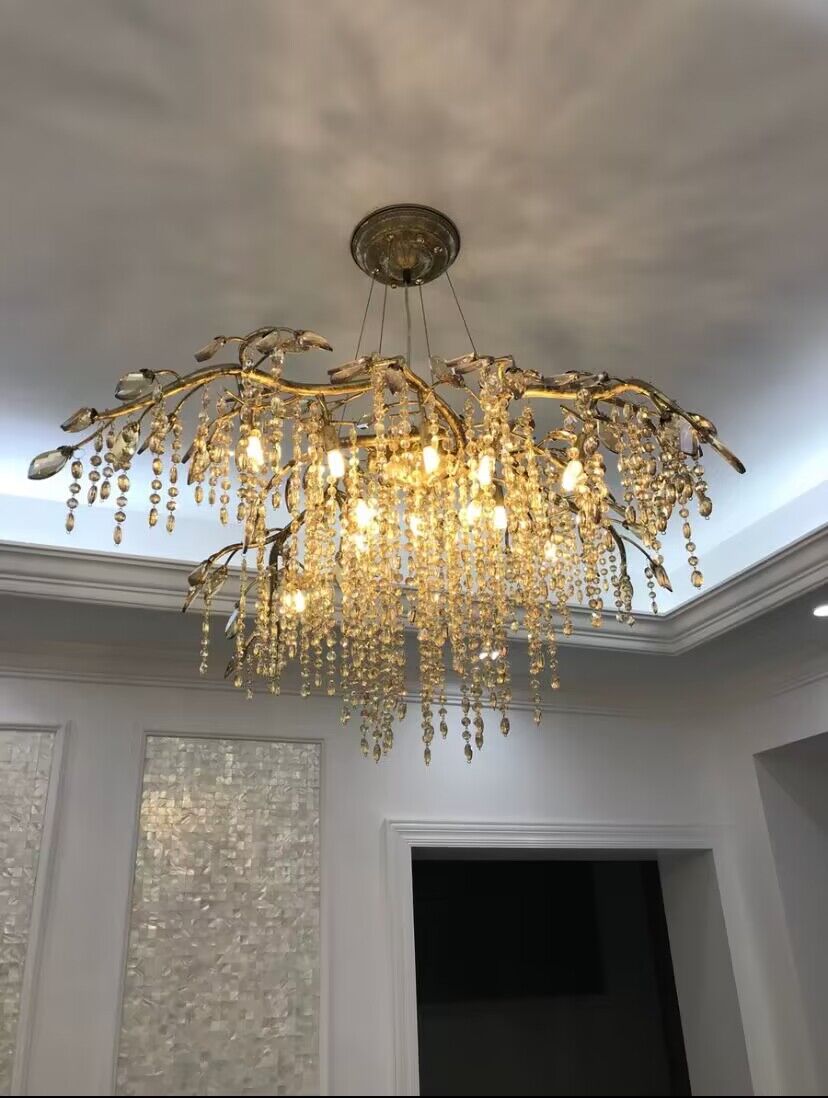 New Luxury Branch Crystal Pendant Chandelier Designer Creative Art Dining Room/Living Room Light Fixture - view 15