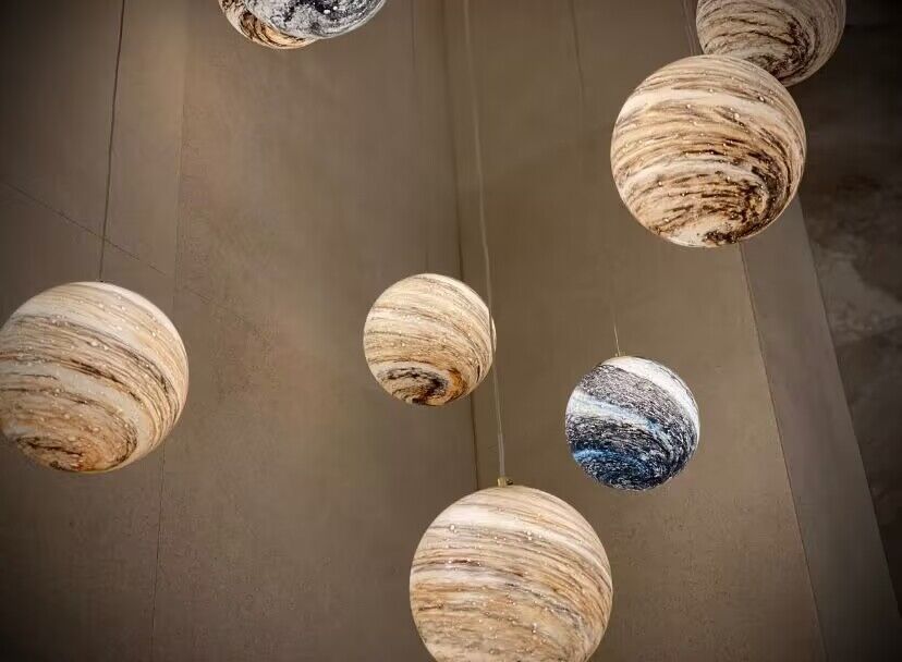 Nordic Planet Creative Long Pendant Chandelier For Staircase/Foyer/High-ceiling Hallway - view 19