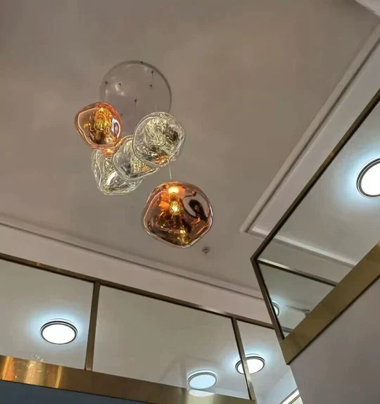 Modern Rock Glass Special Shape Pendant Lighting, chandelier - view 9