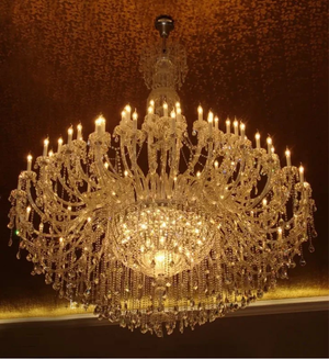 Extra Large Classic Traditional Crystal Chandelier 60/72/90 Lights for Hotel, Showroom, Foyer , Wedding Hall,Coffee Shop - view 4