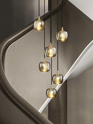 Post-modern Extra-long Pendant Light Fixtures for Staircase/High-ceiling Space/Foyer, chandelier - view 2