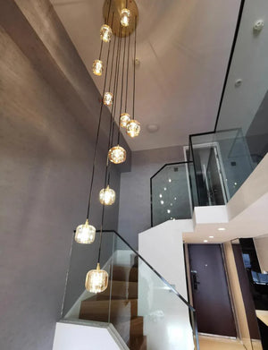 Post-modern Extra-long Pendant Light Fixtures for Staircase/High-ceiling Space/Foyer, chandelier - view 7