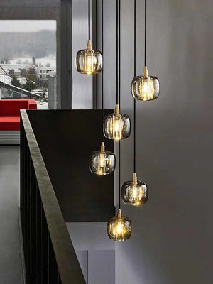 Post-modern Extra-long Pendant Light Fixtures for Staircase/High-ceiling Space/Foyer, chandelier - view 9